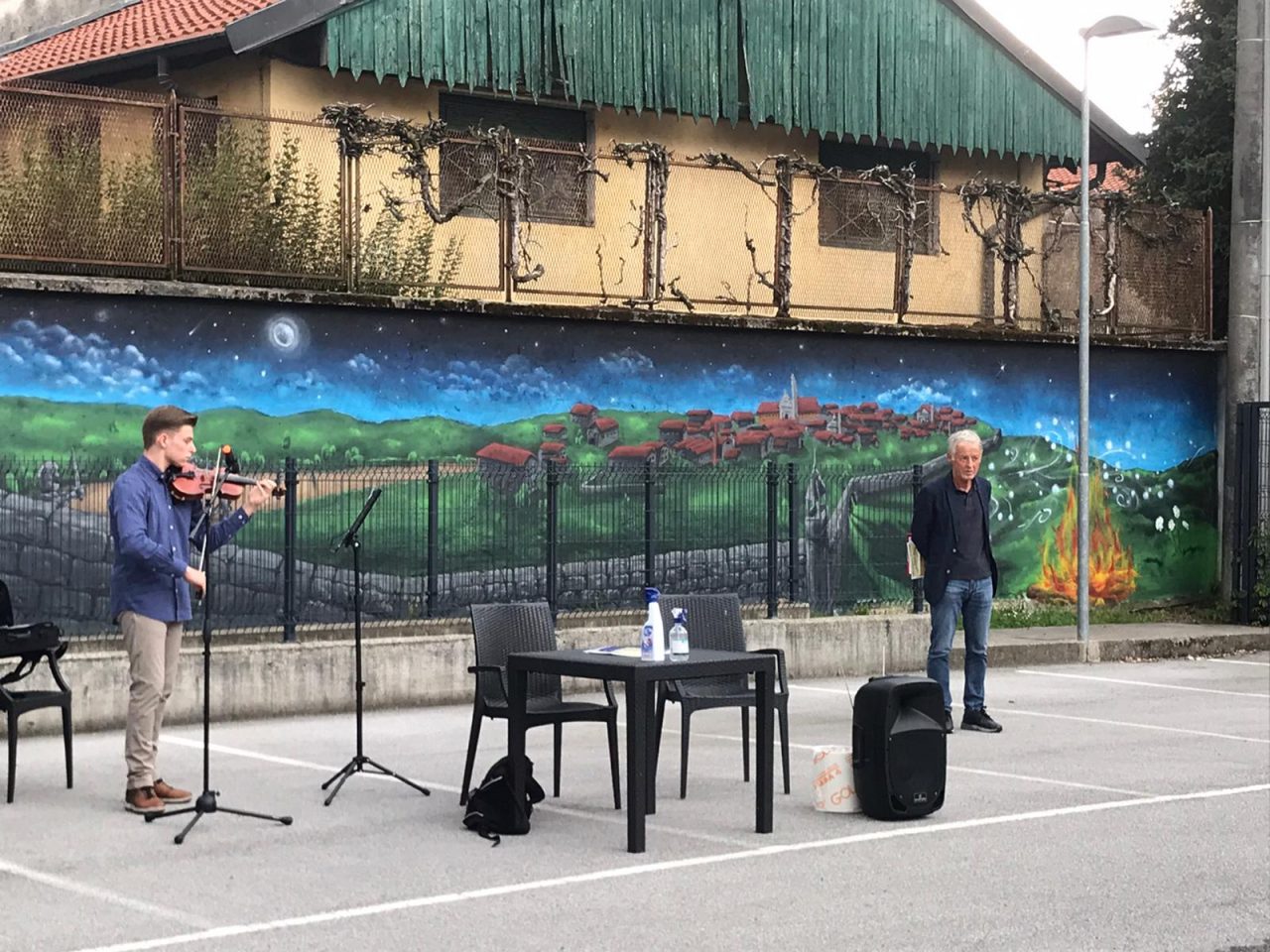 L’associazione Charturium inaugura un murales alla Garibaldi Pogliani FOTO e VIDEO