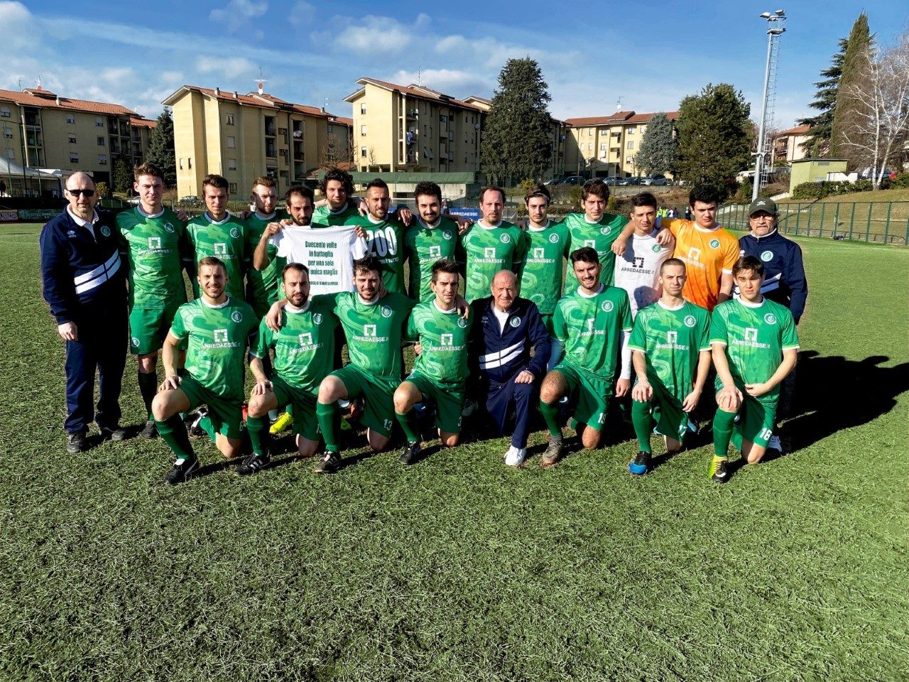 Gianmarco Molteni tocca quota 200 presenze ed entra nella storia del Figino Calcio