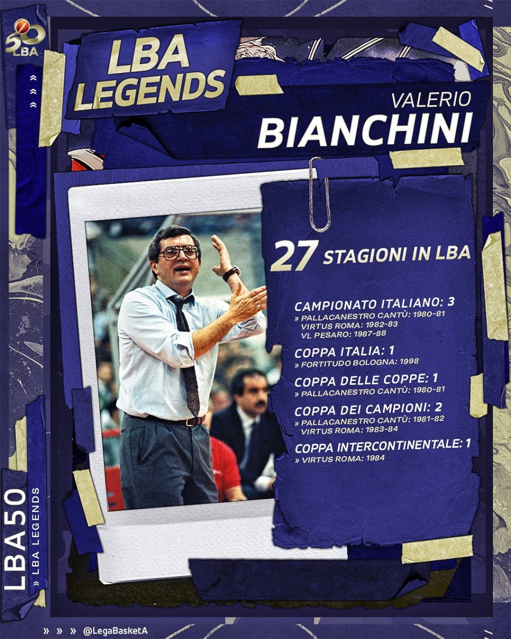 Pallacanestro cantù valerio Bianchini