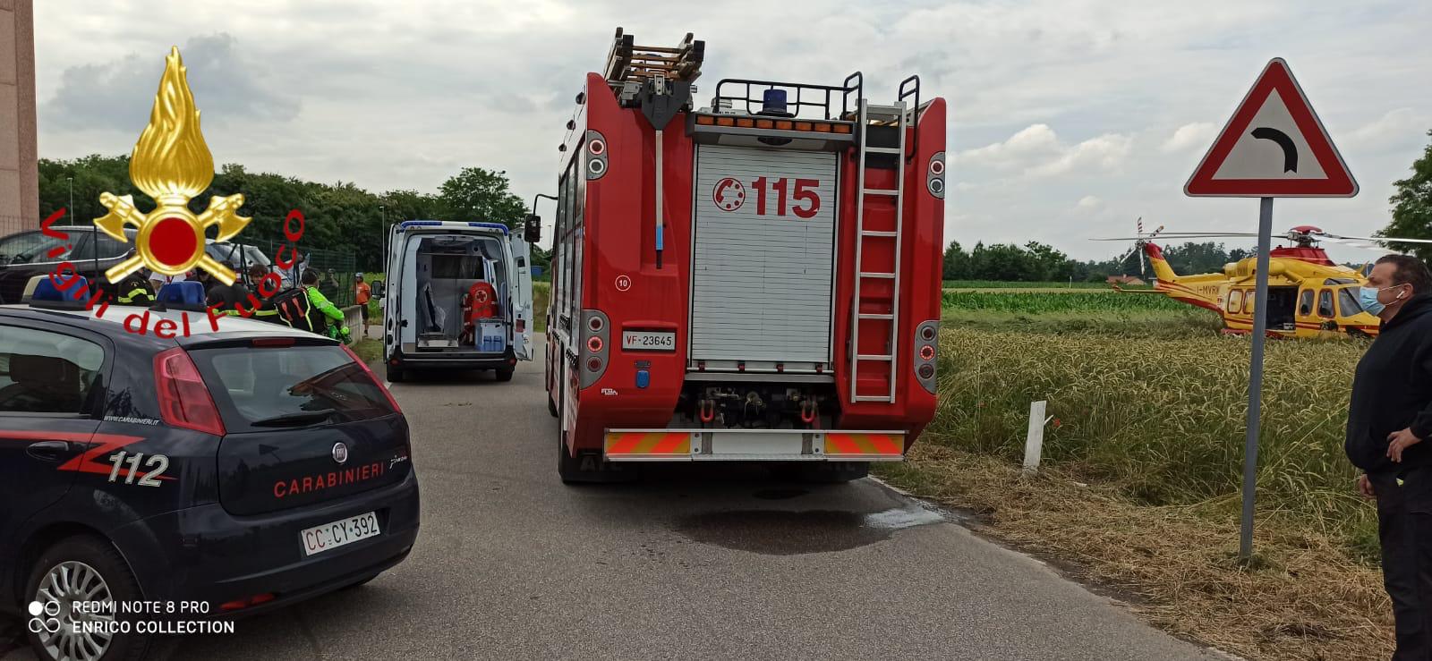 incidente sul lavoro fino mornasco