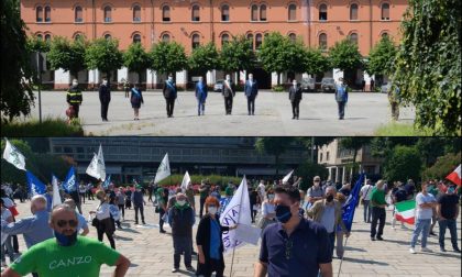 Il deserto alla caserma De Cristoforis, le bandiere in piazza Cavour. Fanetti: "Festa della Repubblica svuotata di senso di unità"