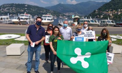 Lega in piazza: folla anche a Como FOTO