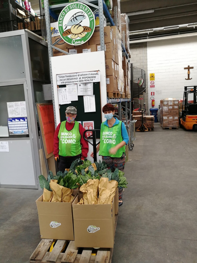 Slow Food Como, donati prodotti alimentari al Banco Solidarietà