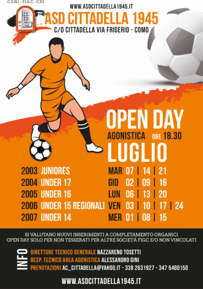 Calcio minore Cittadella Open day