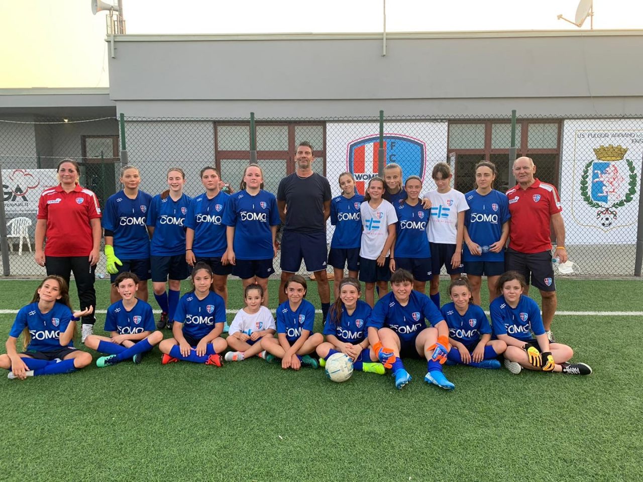 Como women oggi secondo Open day al centro sportivo di Appiano Gentile