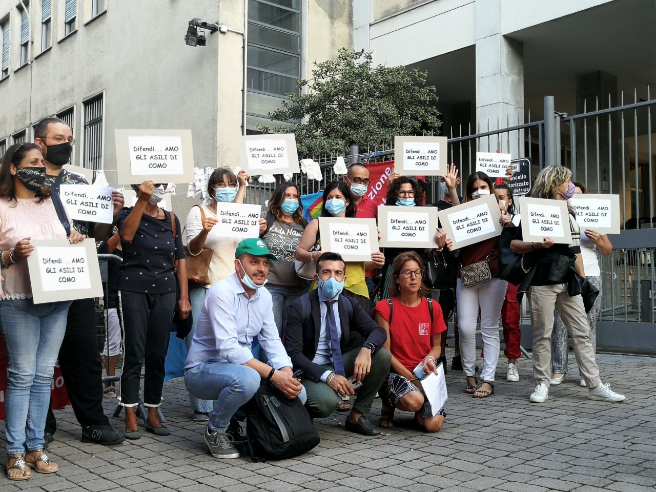 Cgil, Cisl e Uil ancora in protesta per i nidi: “Il sindaco ha ascoltato tutti tranne noi” VIDEO