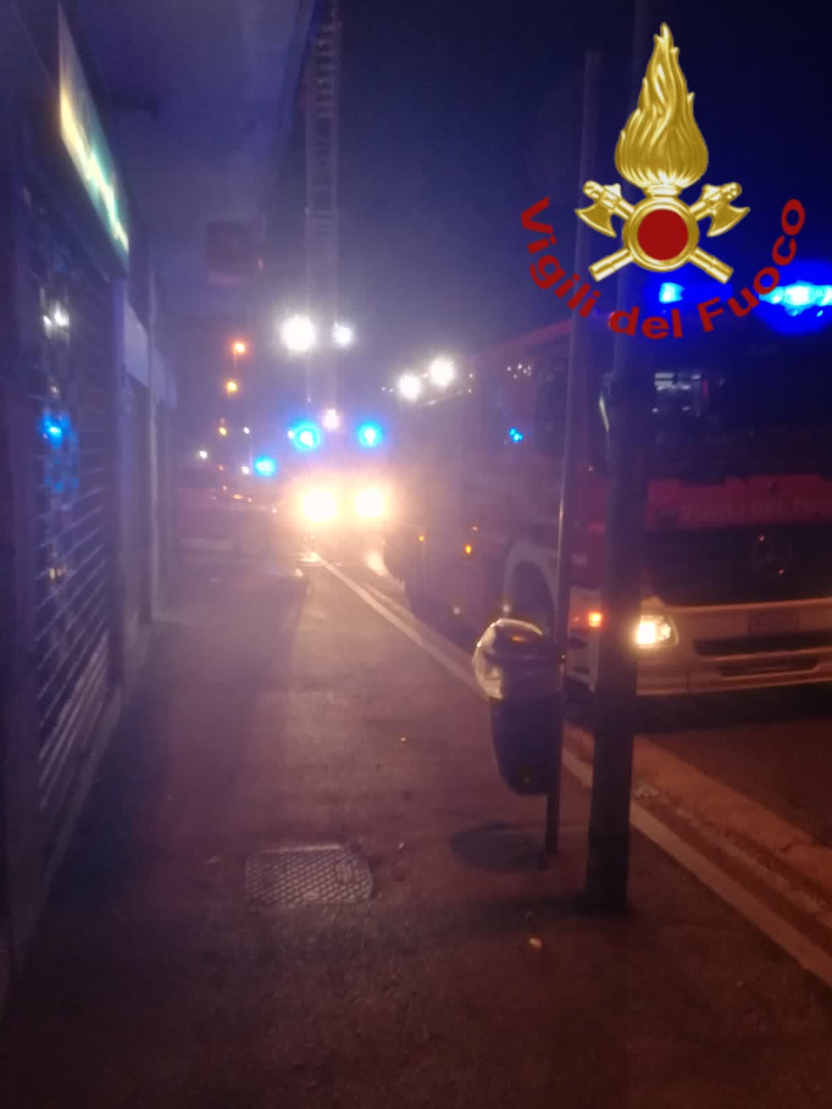 incendio via napoleona
