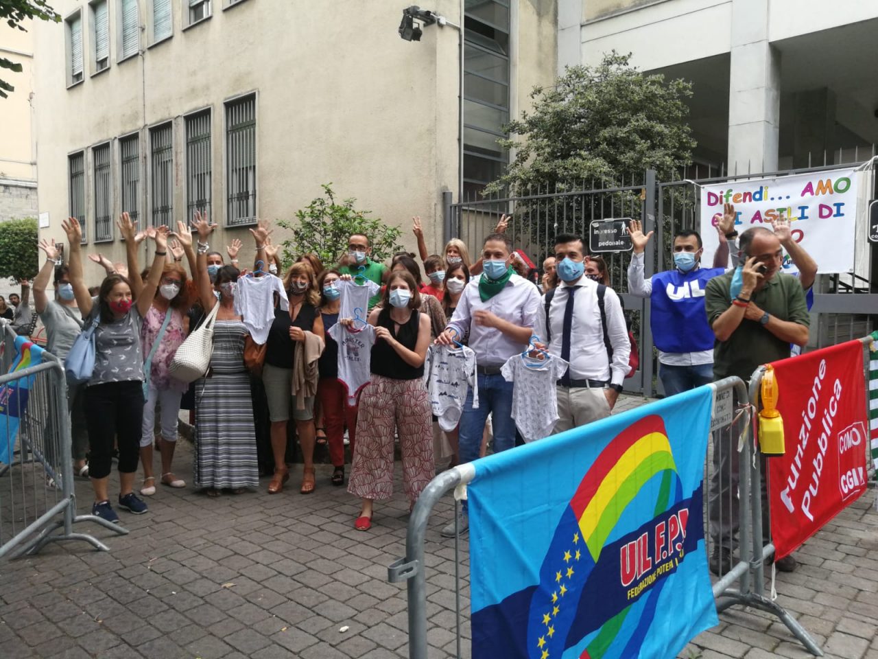 Nuovo presidio per i nidi comunali. I sindacati: “Ieri incontro con il sindaco ma la giunta va per la sua strada”