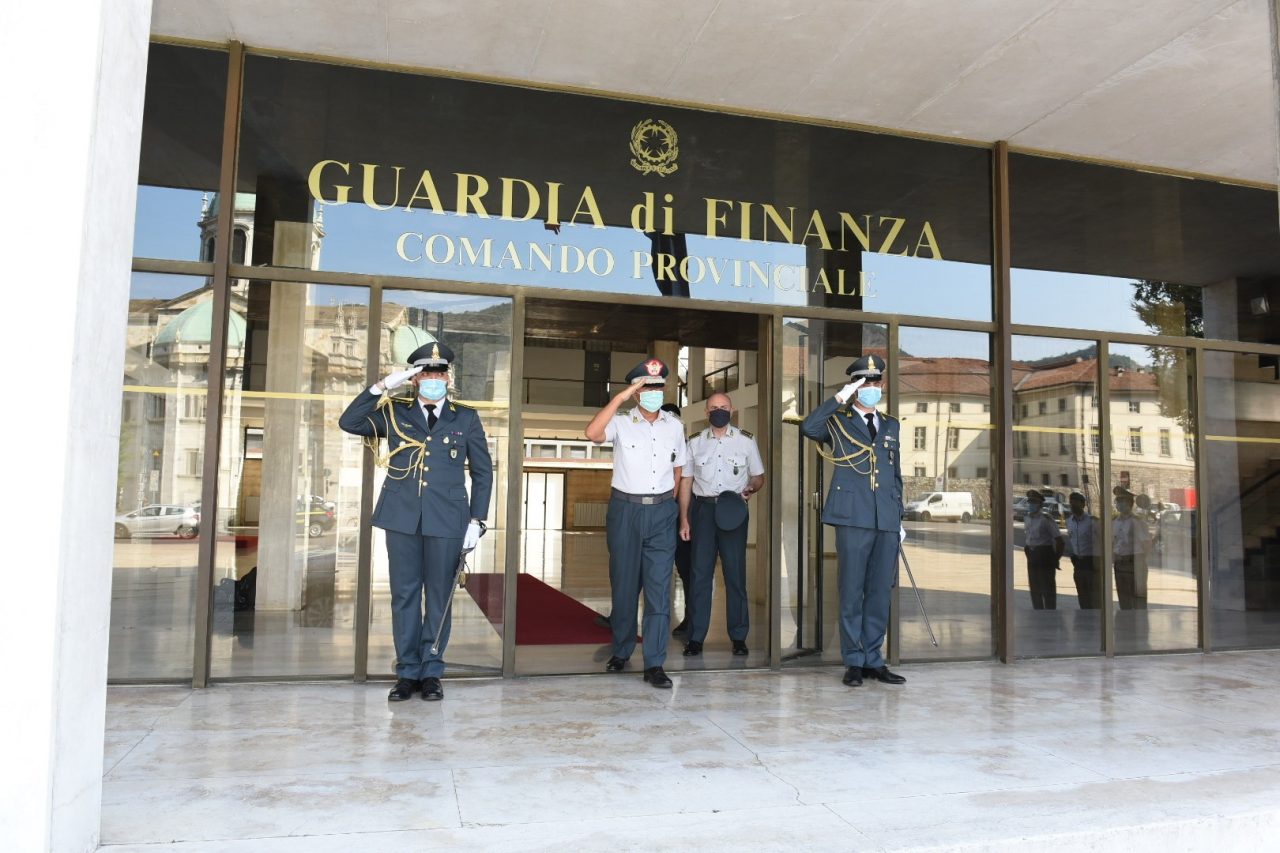 In visita a Como e Oria il comandante regionale delle Fiamme Gialle Stefano Screpanti