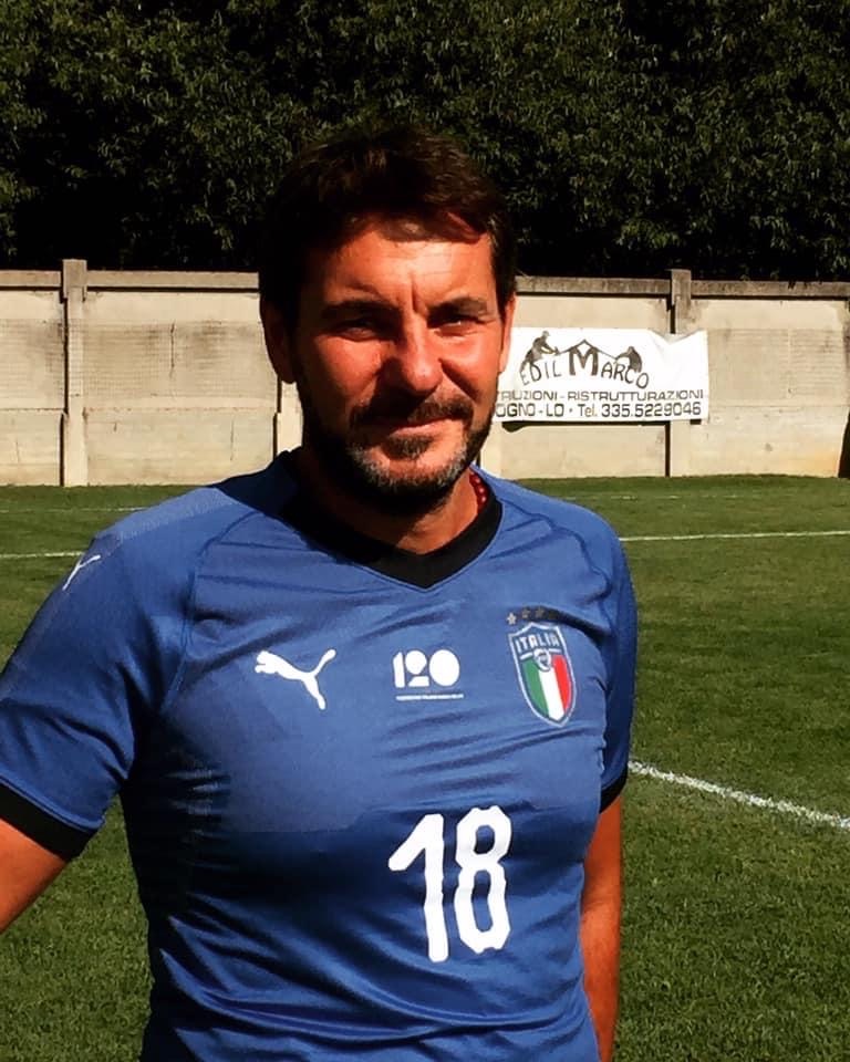 Simone Moretti con la Nazionale dei sindaci