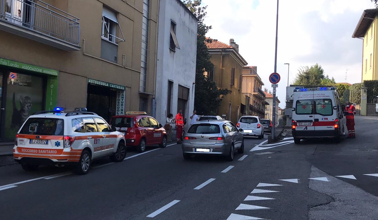 Incidente a Cantù moto tampona un’auto: ferito un 15enne
