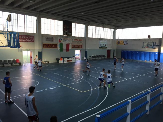 Basket giovanile vivaio le Bocce In campo