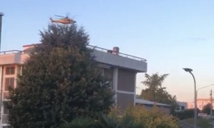 Cade dalla moto, a Cantù arriva l’elisoccorso VIDEO