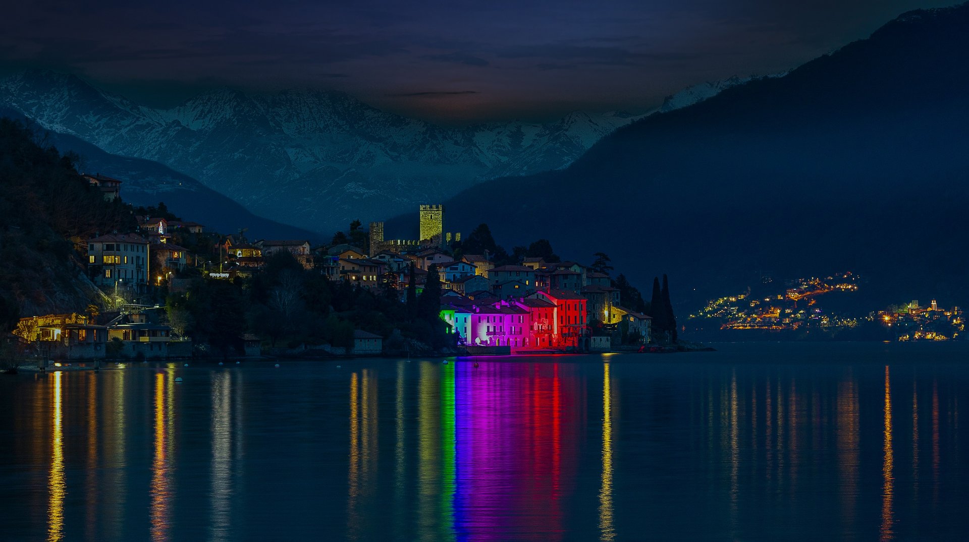 lake como christmas light SANTA MARIA REZZONICO