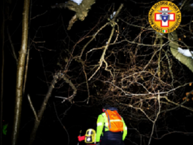 Disperso in montagna, 23enne ritrovato ore dopo: era a casa sua
