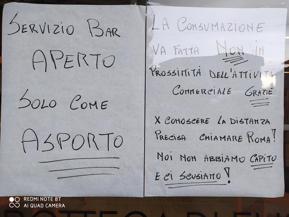 Lo sfogo dei commercianti: “Cari governanti, non si gioca con le persone in questo modo”