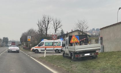 Soccorso un ciclista ad Eupilio