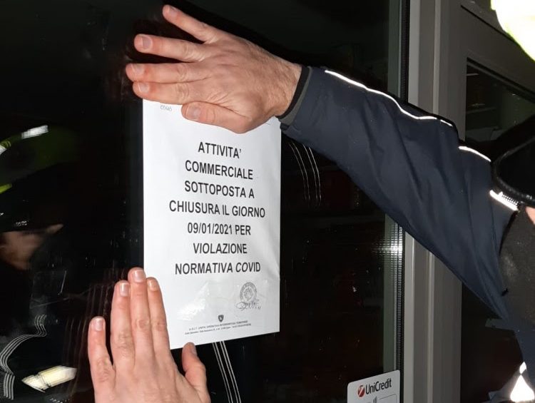 Normativa anti Covid: sanzionate cinque attività dalla Polizia Locale di Como