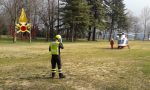 Ciclista soccorso a Cernobbio