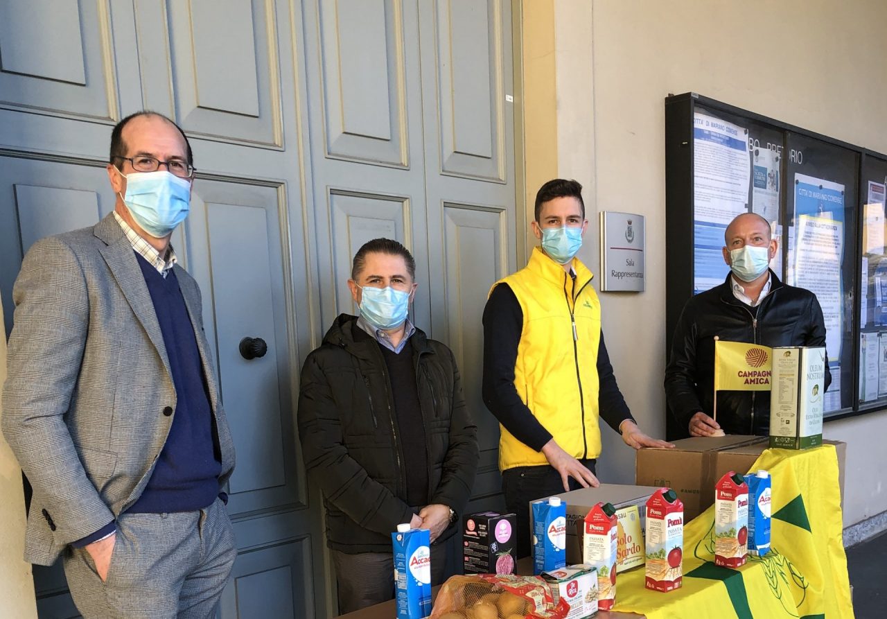 Coldiretti dona cibo alle famiglie bisognose: oggi consegne ad Alzate Brianza e Mariano Comense