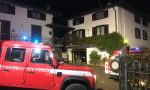 Tetto in fiamme, paura a Olgiate Comasco