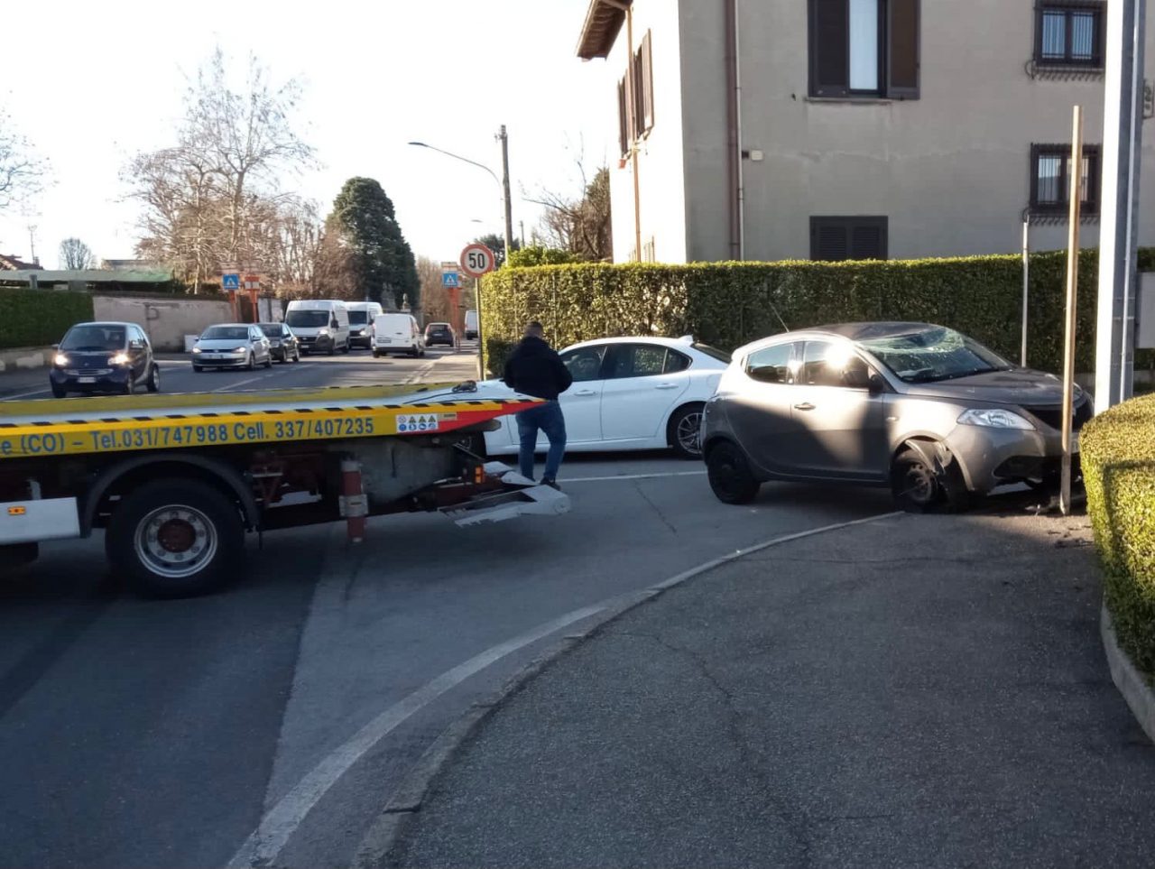 Incidente ad Arosio soccorso un 43enne