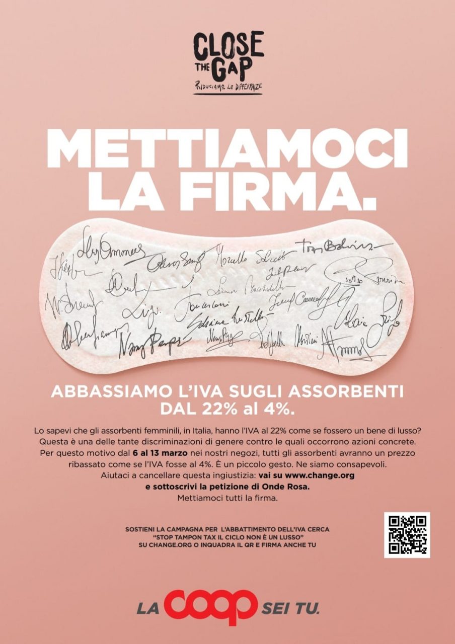 Tampon Tax, quasi compiuto il miracolo delle 500mila firme. E Coop sconta l’Iva