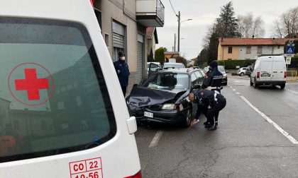 Incidente a Cantù: scontro tra due auto in via Borgognone