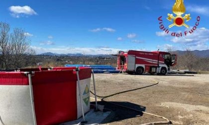 Incendio nei boschi di Mariano