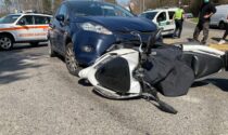 Incidente sulla Lomazzo-Bizzarone soccorso un motociclista