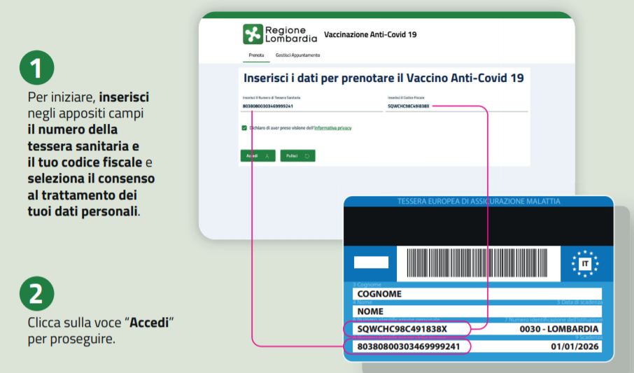 Il video tutorial per la prenotazione del vaccino e le date in base all’età