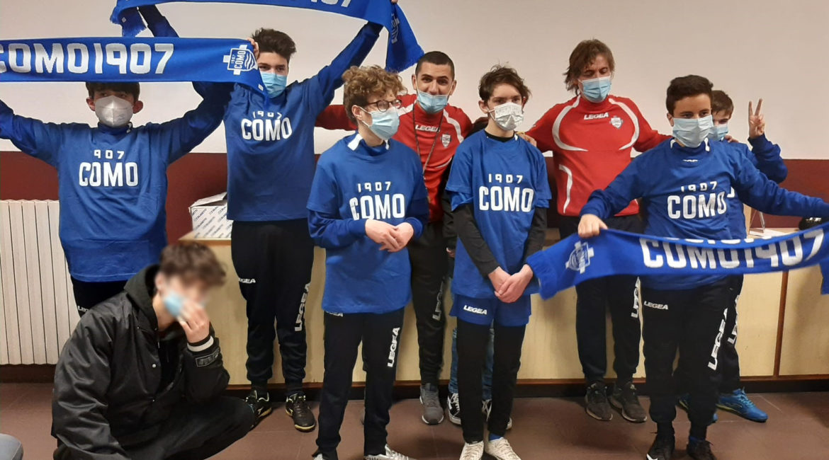 Como calcio gli azzurri fanno squadra con “I Fuoriclasse”