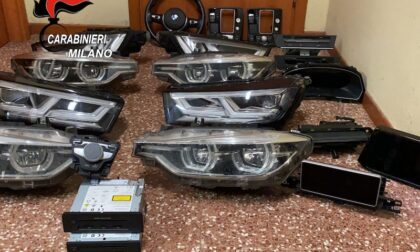 Furti di componenti di auto anche nel Comasco: presa la banda di Corsico