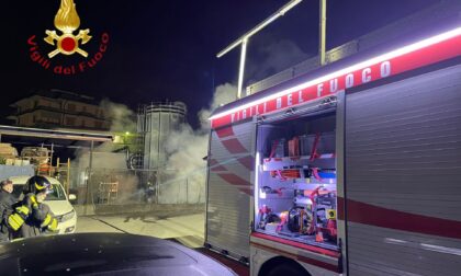 Incendio azienda a Cantù