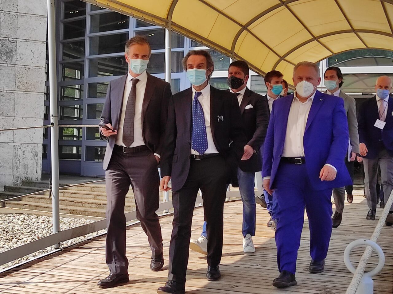 Il presidente Fontana a Cernobbio: “Hub efficiente e personale professionale”. Poi tappa a Lariofiere