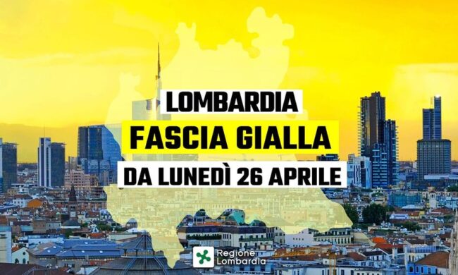 Da lunedì la Lombardia in zona gialla: ecco cosa cambia