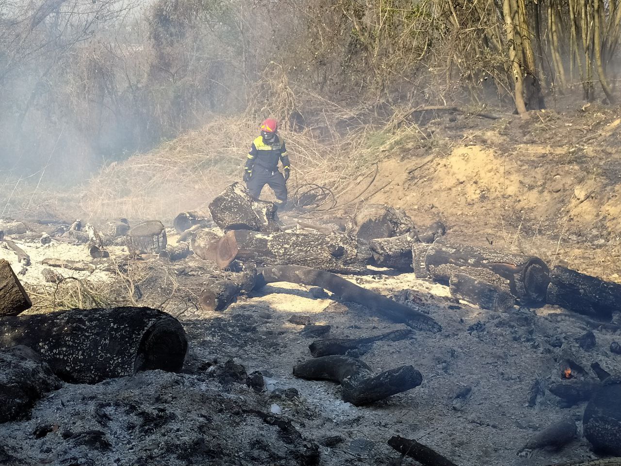 Quasi 2mila metri quadrati di verde in fumo a Cantù per un incendio boschivo