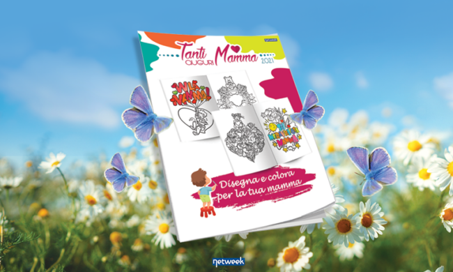 Tanti Auguri Mamma: sabato 24 aprile in regalo un bellissimo album da colorare