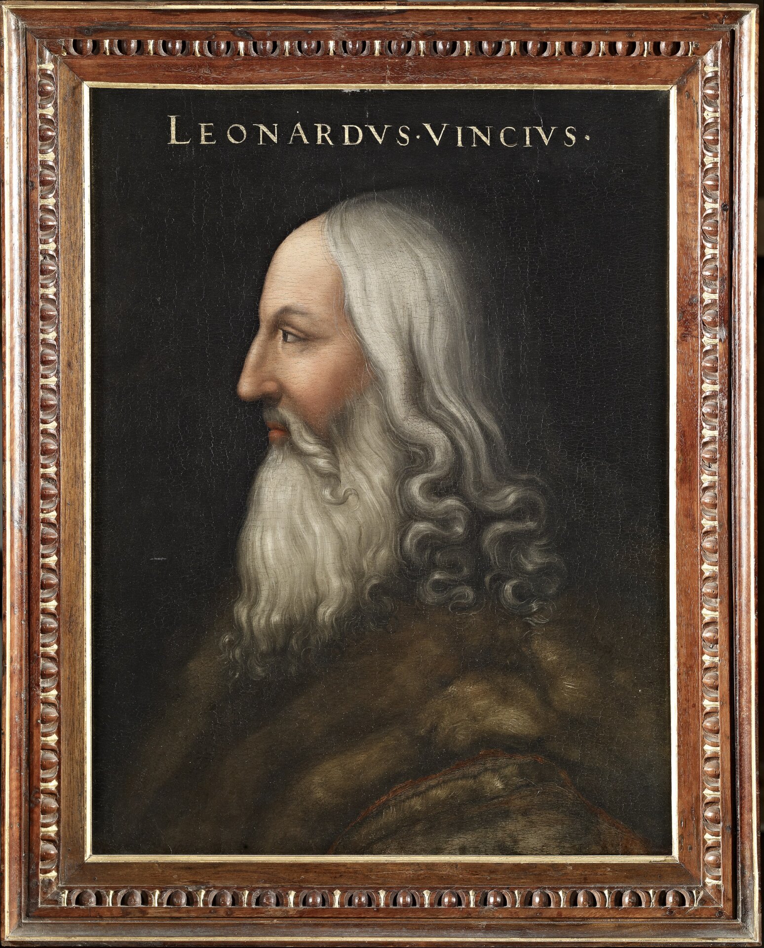 Cristofano di Papi dell’Altissimo – Leonardo da Vinci, 1554 circa – 1562, olio su tavola, inv. 1890 n. 189, Uffizi Corridoio di levante