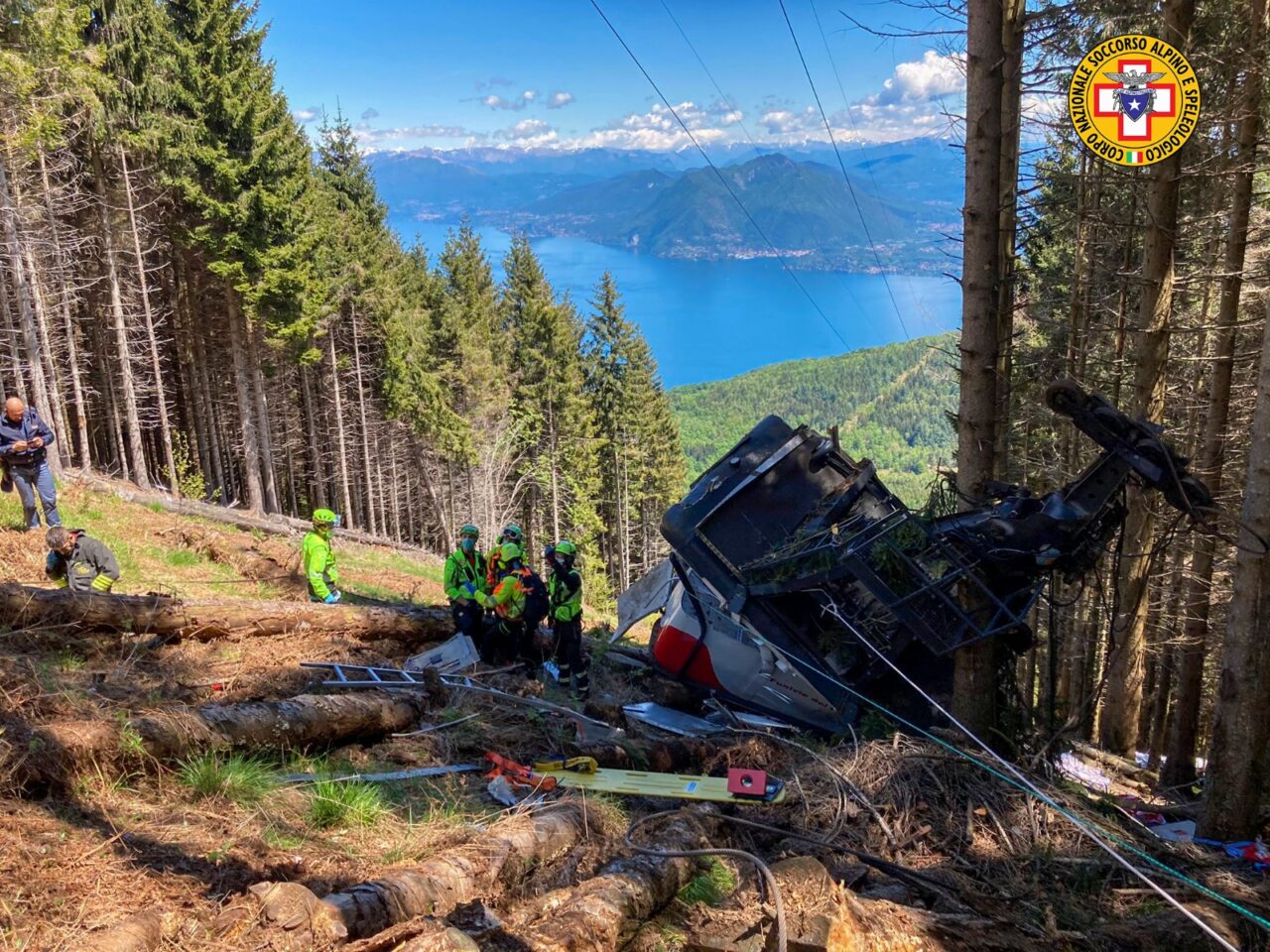 Precipita una cabina della funivia Stresa-Mottarone: bilancio definitivo 14 vittime e un ferito grave