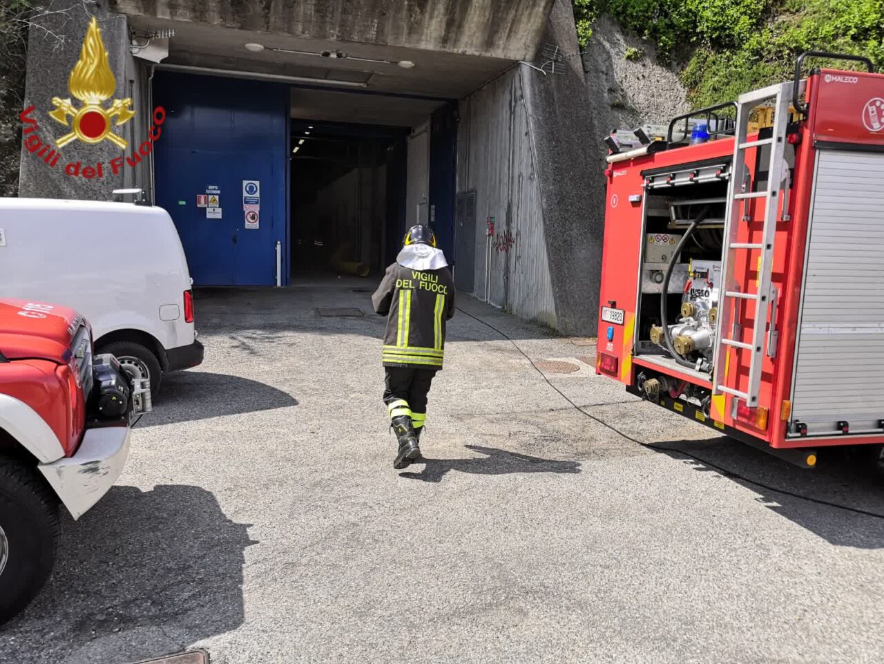 In fiamme un quadro elettrico all’impianto di potabilizzazione comasco di Acsm Agam