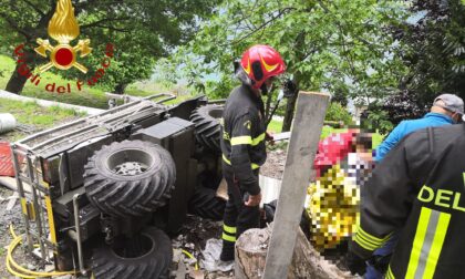 Si ribalta col trattore, ferito un 71enne