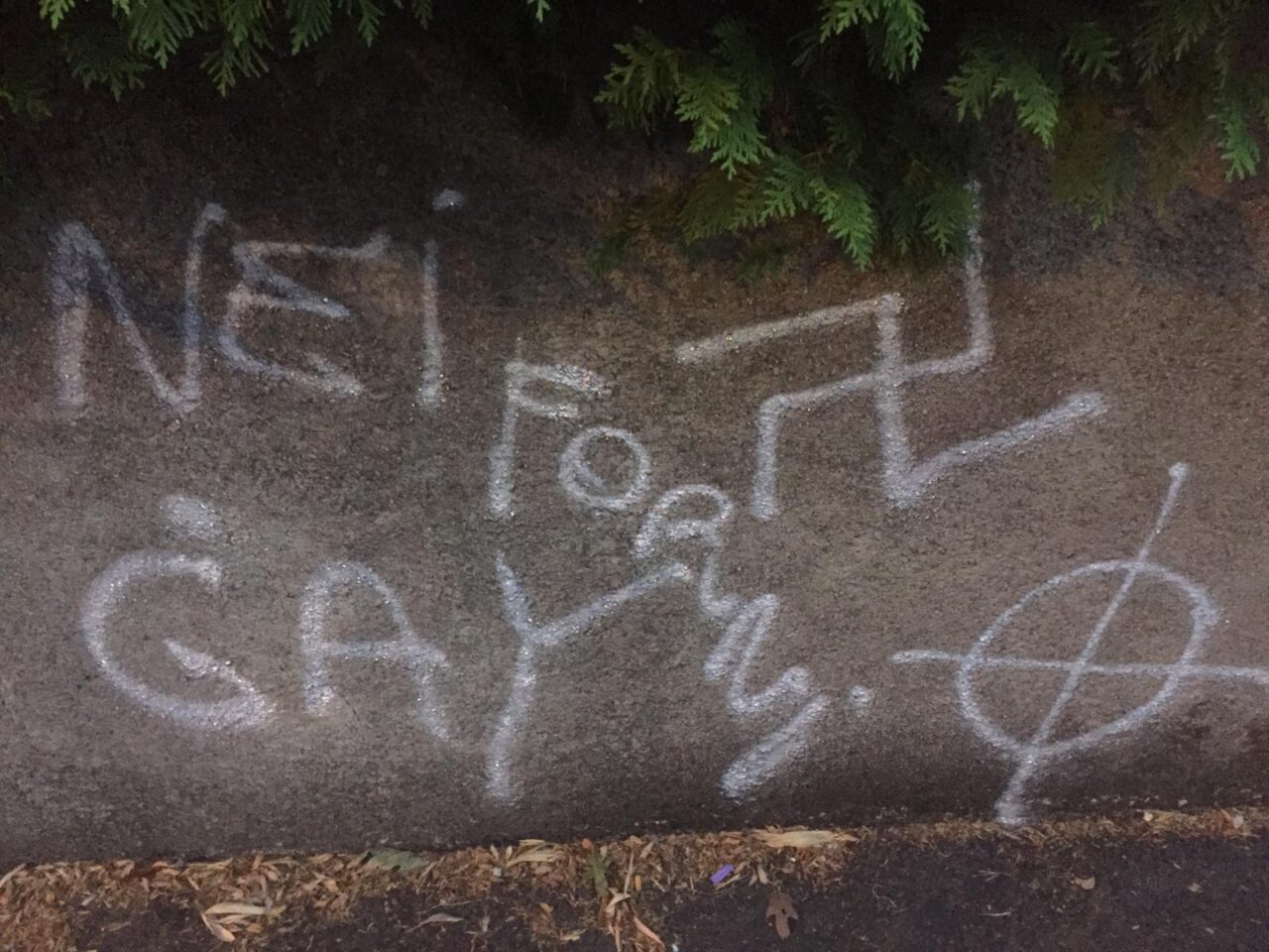 Scrive “Gay nei forni” su un muro ad Appiano: denunciato 56enne di Veniano