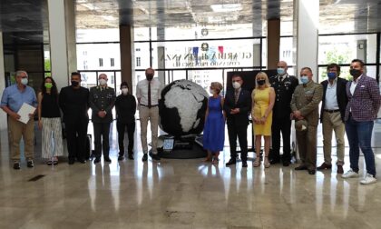 Il Globo di Volta dalla Casa del Fascio a Palazzo Reale a Milano per la mostra Weplanet