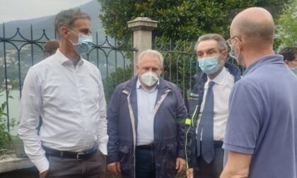 Maltempo nel Comasco: Fermi e Fontana in visita a Blevio e Cernobbio