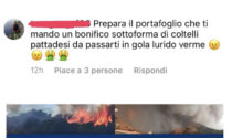 Incendi in Sardegna: Zoffili minacciato sul web