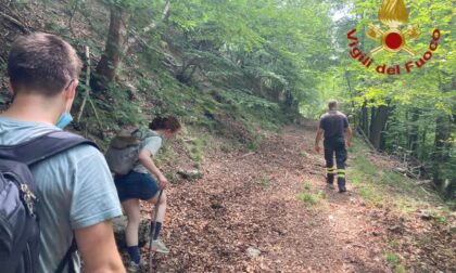 Turisti tedeschi si perdono nel bosco di Brunate, recuperati dai Vigili del fuoco