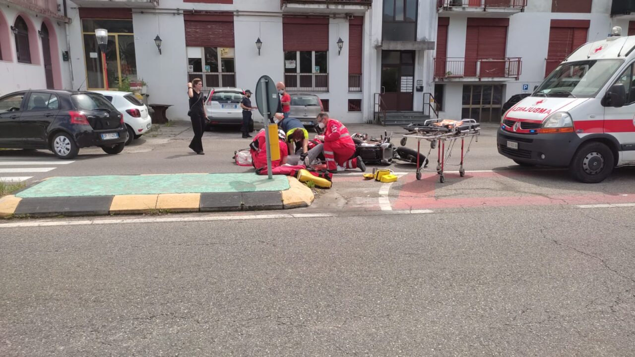 incidente moto briantea tavernerio