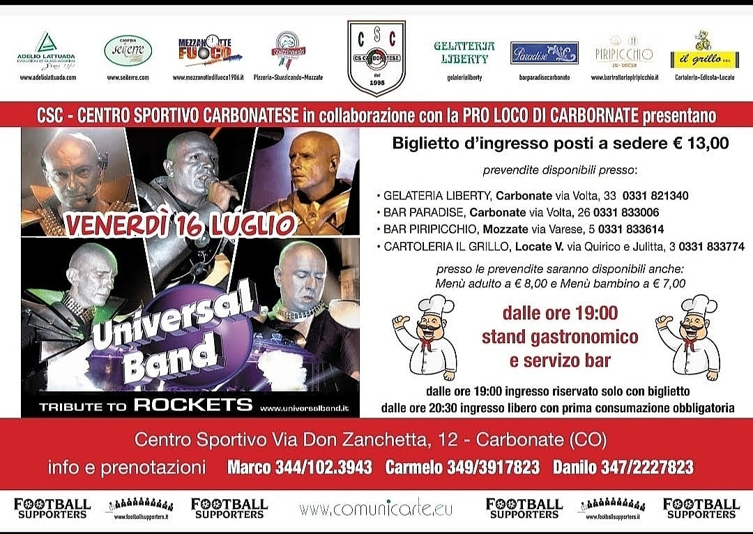 Sale l’attesa per il tributo ai Rockets