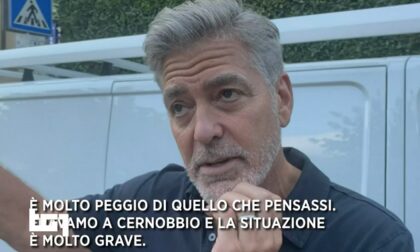 George Clooney visita Laglio dopo la frana: "Peggio di quel che pensassi"